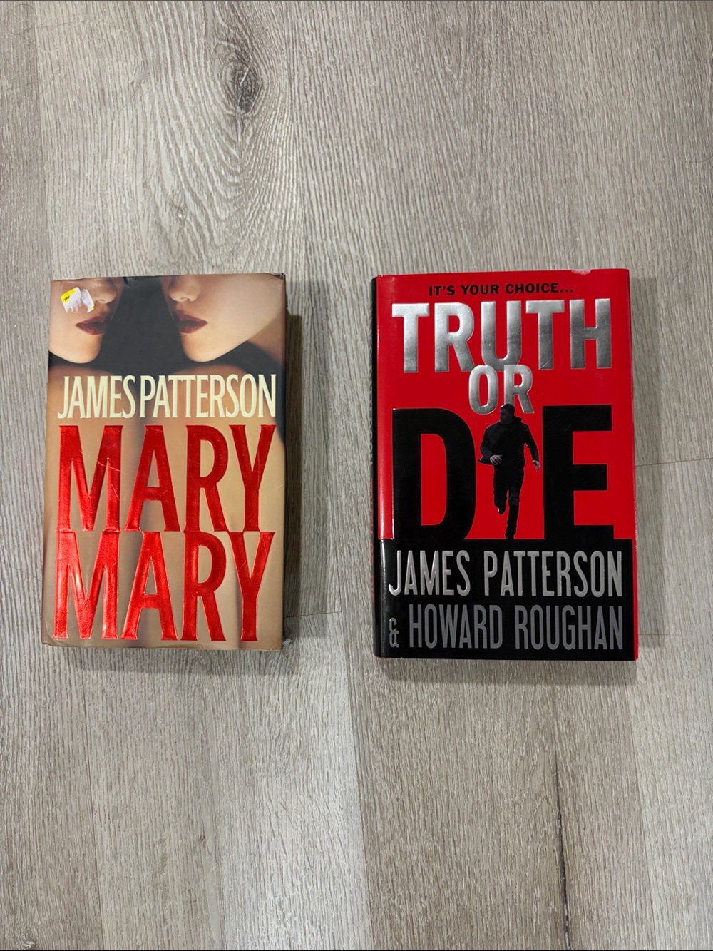 James Patterson - 2 Hardback Books